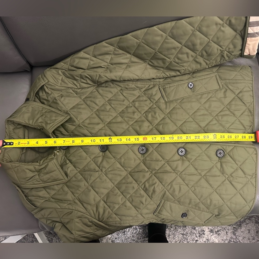 Burberry Green Quilted Jacket - Picture 6 of 9